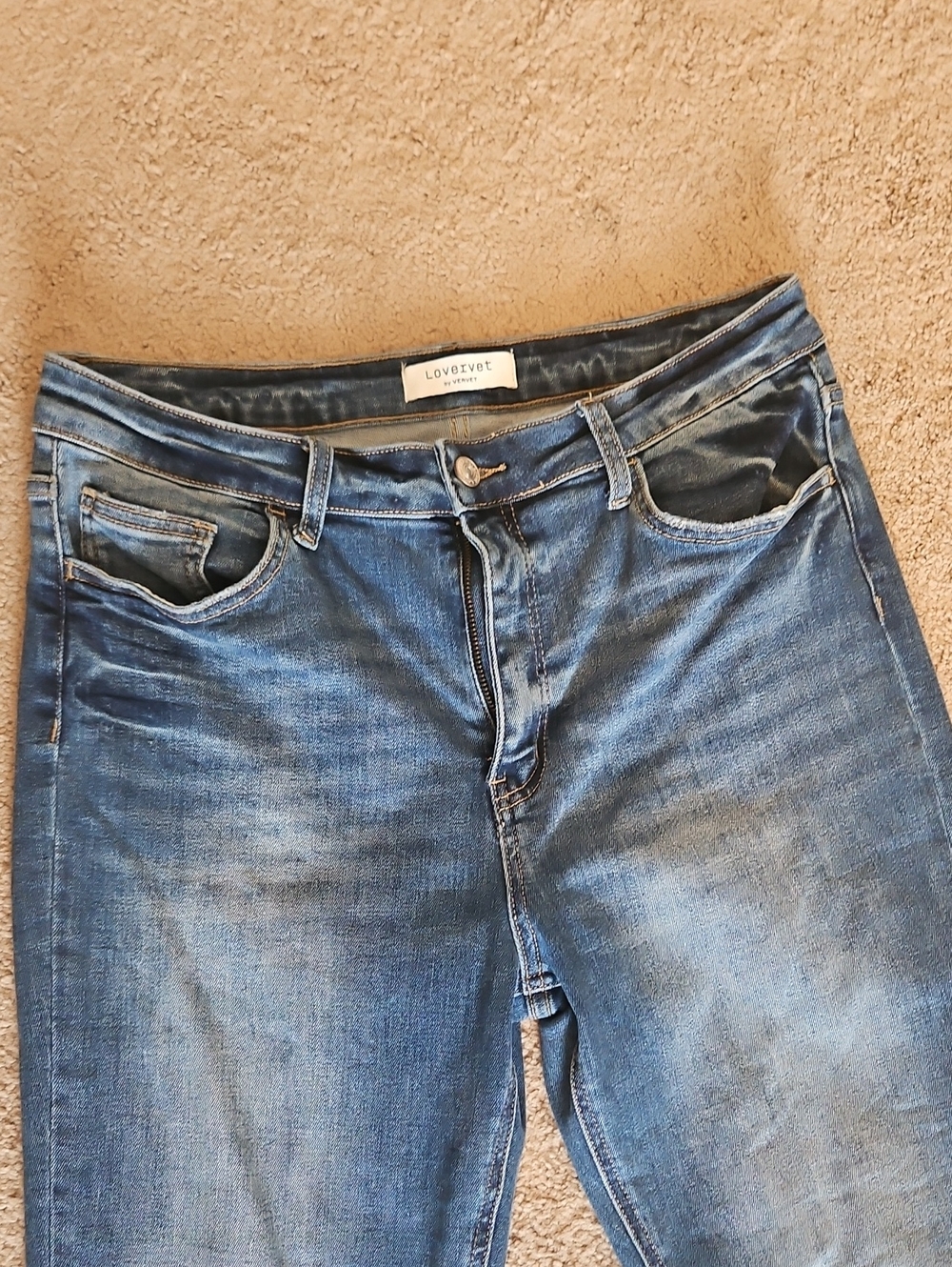 Like New Lovervet By Vervet Women’s Dark Blue Jeans - Picture 2 of 10